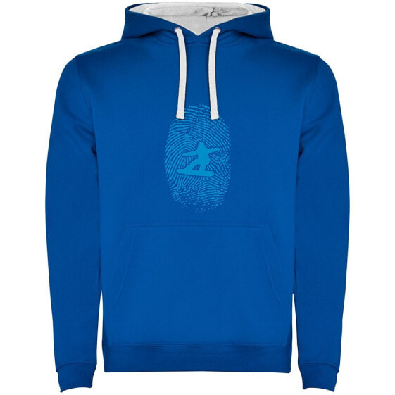 KRUSKIS Snowboarder Fingerprint Two-Colour hoodie