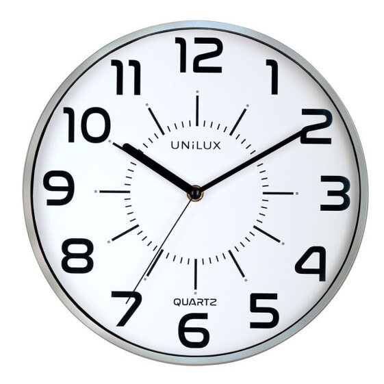 UNILUX Silent Wall Clock 285 cm Metallic Gray Color