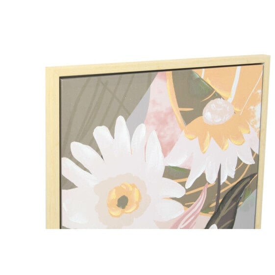 Картина DKD Home Decor 60 x 4 x 80 cm Цветы Скандинавский (2 штук)