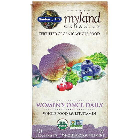 MyKind Organics, Women's Once Daily , 30 Vegan Tablets