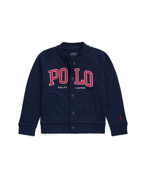 Toddler and Little Boys Logo Fleece Baseball Jacket