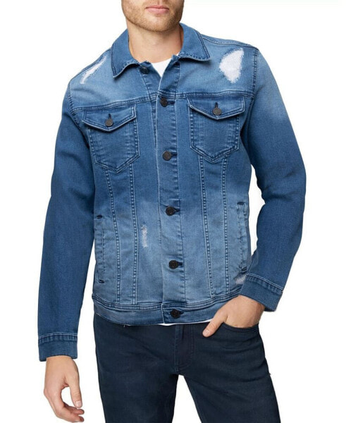 Men's Slim Washed Denim Jacket