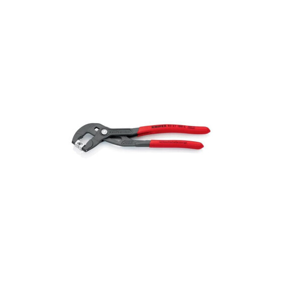 Knipex Schlauchschellenzange Gesamtlänge 180 mm Kopf grau atramentiert Kunststoffüberzug