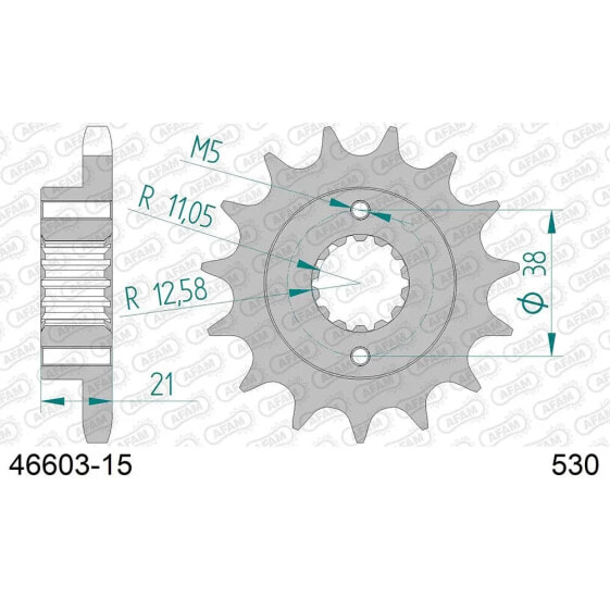 AFAM 46603 Front Sprocket