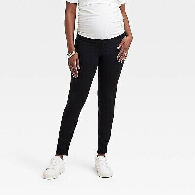 High-Rise Over Belly Skinny Maternity Pants - Isabel Maternity by Ingrid &