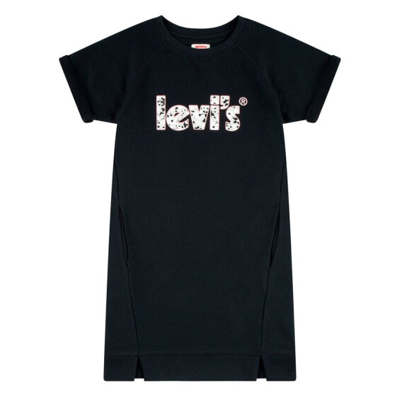 Платье Levi's Kids Sweatshirt Short Sleeve