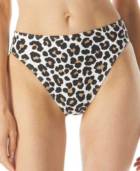 Printed High-Waist Bikini Bottom