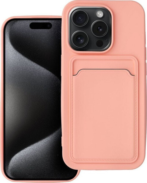 OEM Futerał CARD CASE do IPHONE 15 Pro różowy