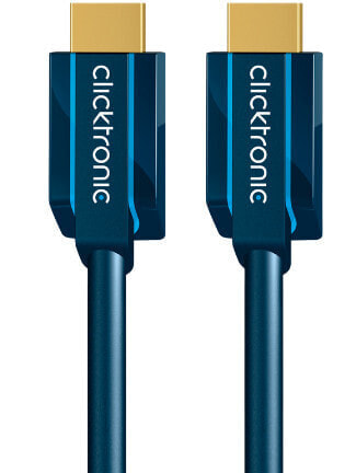 ClickTronic 2m High Speed HDMI - 2 m - HDMI Type A (Standard) - HDMI Type A (Standard) - 10.2 Gbit/s - Blue