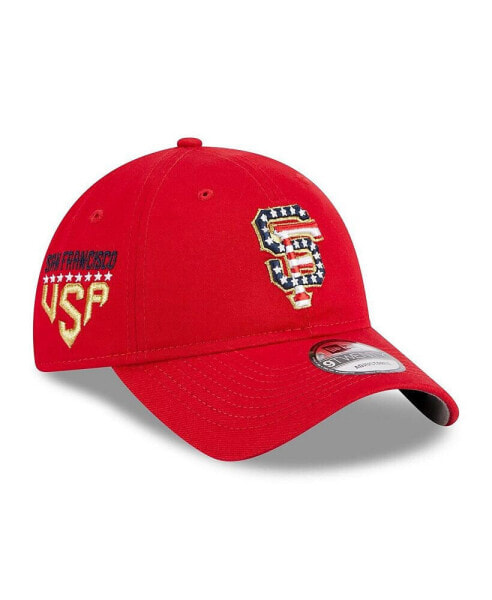 Men's Red San Francisco Giants 2023 Fourth of July 9TWENTY Adjustable Hat