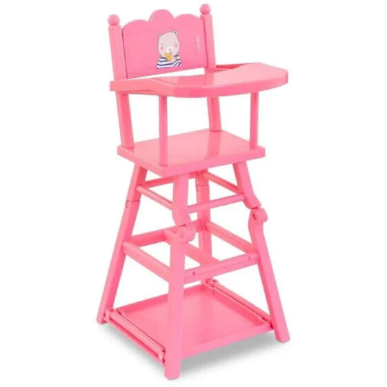 Corolle - High Pink Stuhl - Mahlzeit Accessoire - Fr Poupon 36 und 42 cm - 3 Jahre alt