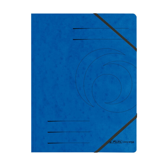 Herlitz 11387180 - A4 - Cardboard - Blue - Elastic band - 1 pc(s)