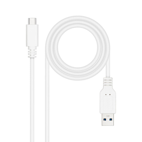 Универсальный кабель USB-C-USB NANOCABLE 10.01.4000-W Белый Чёрный 50 cm