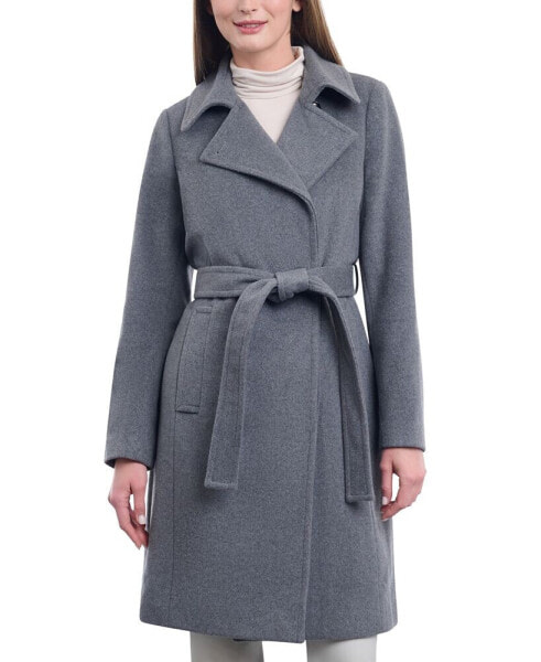 Пальто женское с поясом Michael Kors Wool Blend Belted Wrap