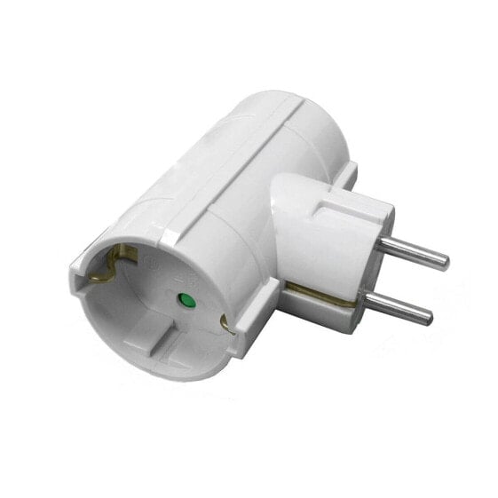 Schuko 2 Way Multi-socket Adapter 19110040 Multicolour