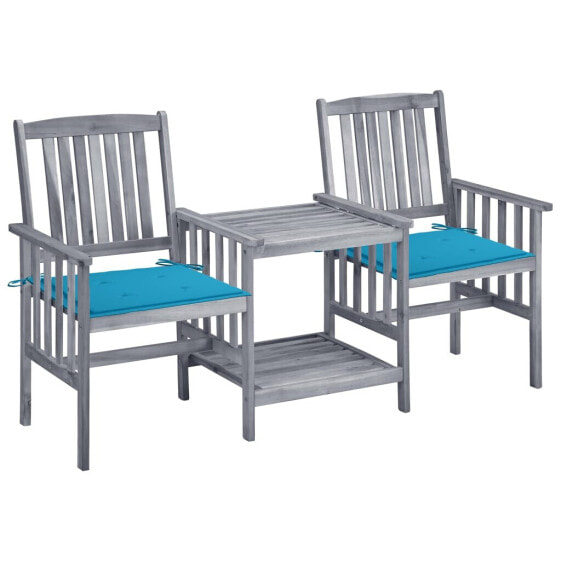 Комплект садовой мебели vidaXL "Rustikal" Чайный столик с креслами и подушками