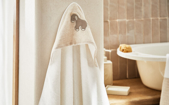 Donkey hooded baby towel