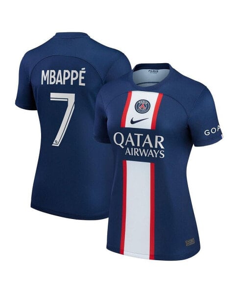 Women's Kylian Mbappé Blue Paris Saint-Germain 2022/23 Home Replica Player Jersey