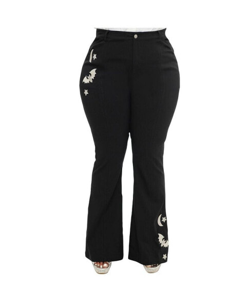 Plus Size 1970s Flare Pants