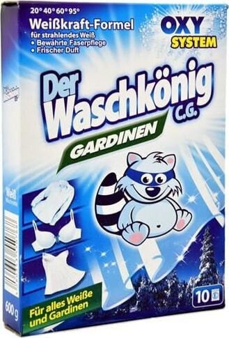 Der Waschkönig Proszek do prania firan i białej bielizny Der Waschkönig C.G. Gardinen 600 g - 10 WL uniwersalny