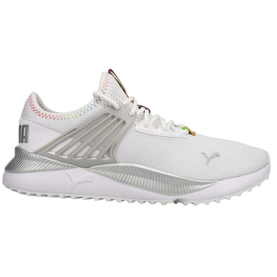 Кроссовки женские Puma Pacer Future Rainbow Hues серого цвета