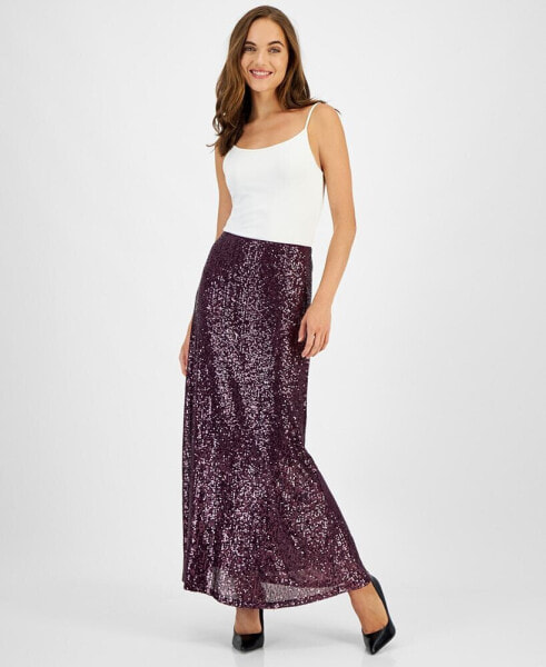 Women's Sequin Maxi Skirt