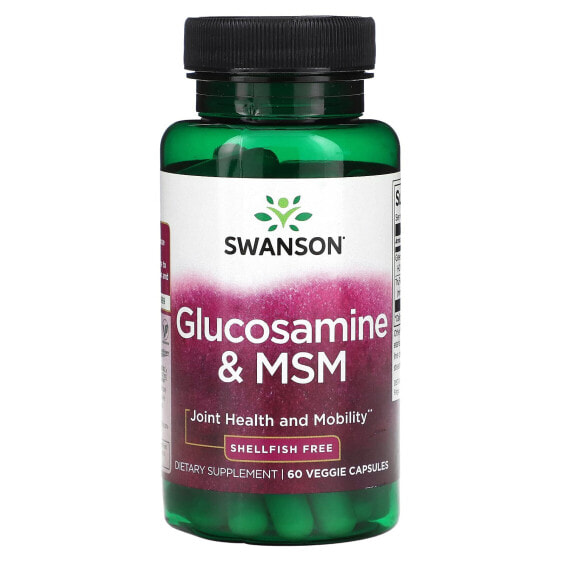 Витаминно-минеральный комплекс для суставов Swanson Glucosamine & MSM, 60 капсул