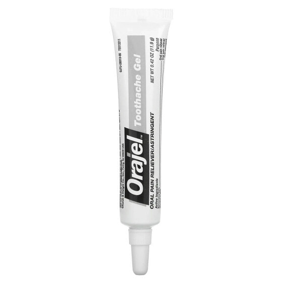 Мазь от боли в мышцах и суставах Orajel Instant Pain Relief Gel, 3X Medicated For Toothache & Gum 11.9 г (0.42 унции)