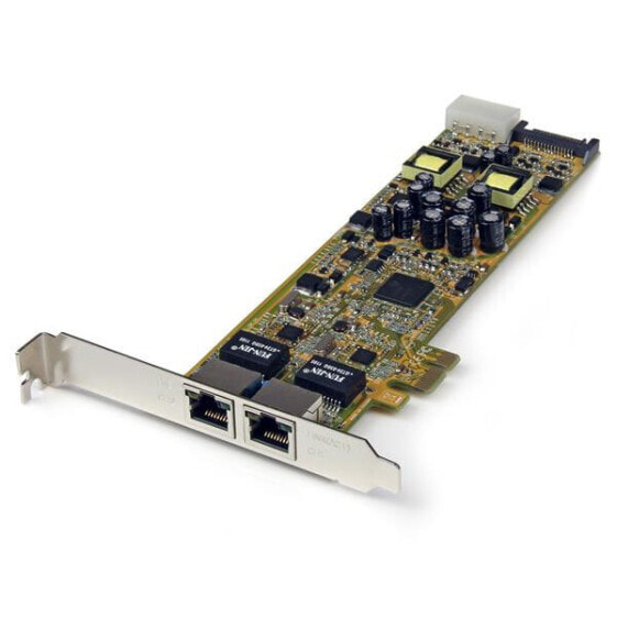 StarTech.com Dual Port PCI Express Gigabit Ethernet PCIe Network Card Adapter - PoE/PSE - Internal - Wired - PCI Express - Ethernet - 2000 Mbit/s