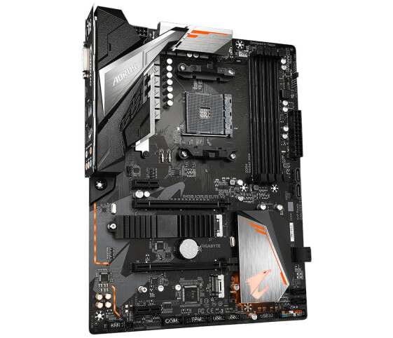 Gigabyte B450 AORUS Elite V2 - AMD - Socket AM4 - AMD Ryzen 3 - 2nd Generation AMD Ryzen™ 3 - AMD Ryzen 3 3rd Gen - AMD Ryzen 5 - 2nd Generation AMD... - DDR4-SDRAM - 128 GB - DIMM