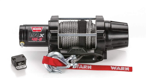 Warn 101035 VRX 35 Powersports Winch with Handlebar Switch and Steel Cable Wire Rope: 7/32" Diameter x 50m Length, 1.75 Ton (1.6kg) Capacity