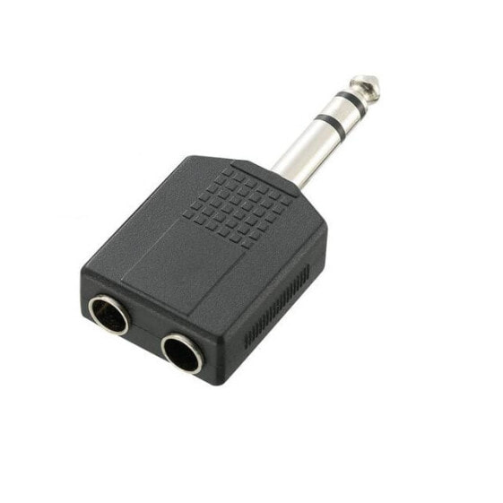 SpeaKa Professional SP-7870192 - Cable splitter - Black - Male/Female - 6.35 mm - 2x 6.35 mm