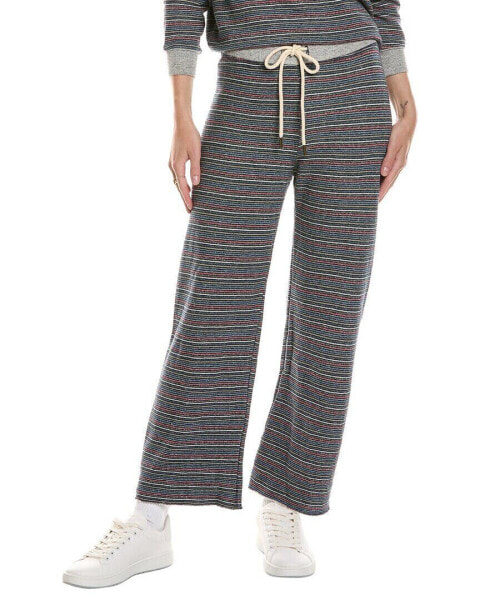 Брюки THE GREAT The Wide Leg Cropped Sweatpant В широких полосках, 97,5% хлопок, 2,5% вискоза