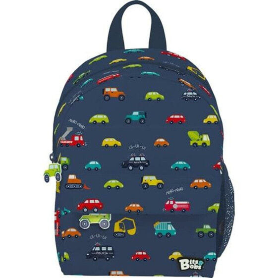 Рюкзак школьный Bits&Bobs Cars Темно-синий 28,5 x 21,5 x 10 см