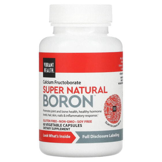 Минеральные капсулы Vibrant Health Boron, 60 штук