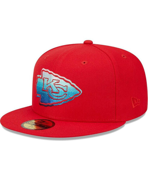 Men's Red Kansas City Chiefs Gradient 59FIFTY Fitted Hat