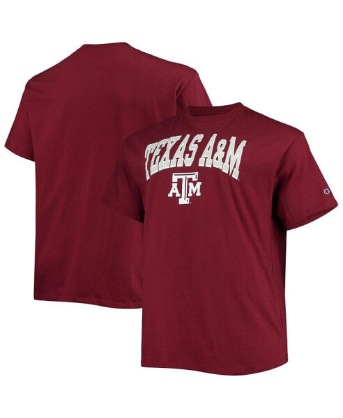 Men's Maroon Texas A&M Aggies Big and Tall Arch Over Wordmark T-shirt