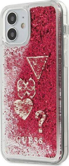 Guess GUESS HARD CASE GLITTER CHARMS IPHONE 12 MINI MALINOWY standard