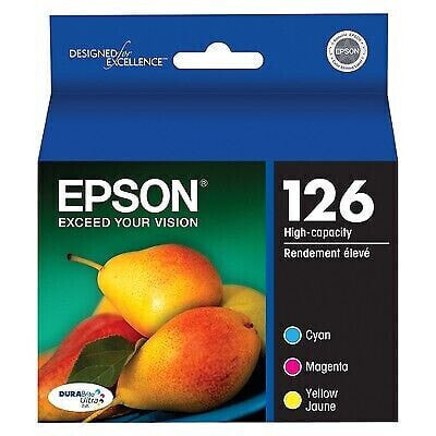Epson 126XL C/M/Y 3pk Ink Cartridges - Cyan, Magenta, Yellow (T126520-CP)