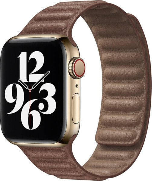 Strado Pasek skórzany opaska do Apple Watch 7 45mm (Brązowy) uniwersalny