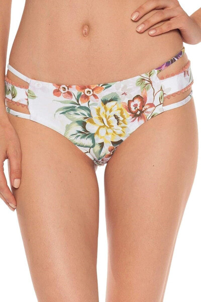 ISABELLA ROSE 262739 Women's Enchanted Tab Side Hipster Bikini Bottom Size Large