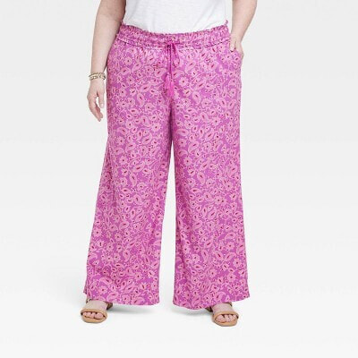 Women's Relaxed Fit Wide Leg Pants - Knox Rose