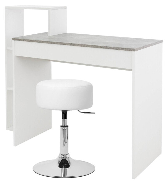 Schreibtisch mit Sitzhocker 110x72x40 cm