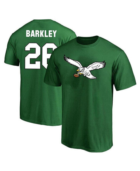 Men's Saquon Barkley Kelly Green Philadelphia Eagles Big Tall Name Number T-Shirt