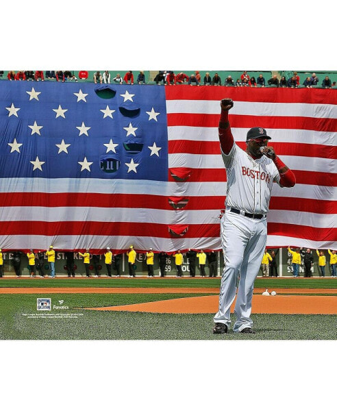 David Ortiz Boston Red Sox Unsigned 2013 This Is Our City Speech 16" x 20" Photograph