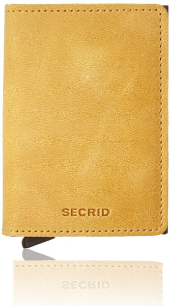 SECRID - Slim Wallet Genuine Vintage Leather RFID Safe Card Case SV-OCHRE