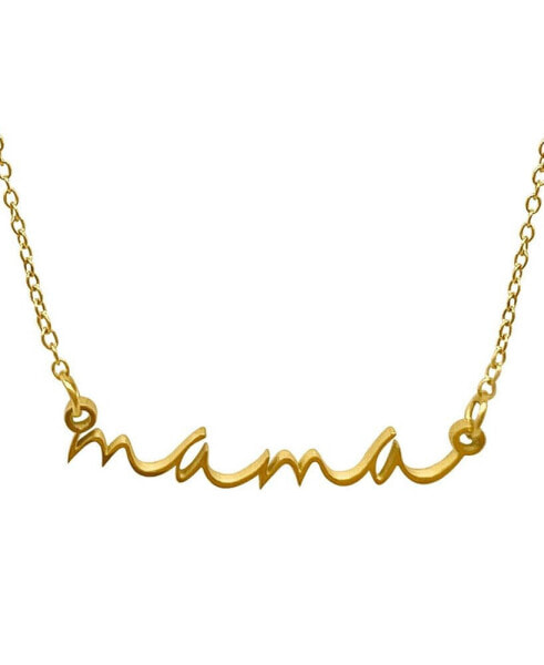 ADORNIA cursive Mama Necklace