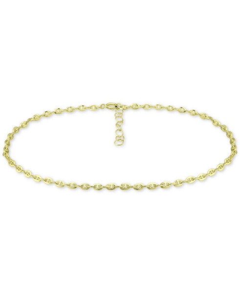 Mariner Link Ankle Bracelet in Sterling Silver and 18k Gold Over Silver, Created for Macy's