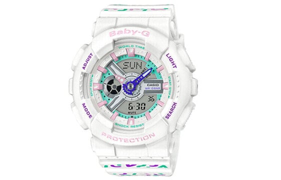 Часы Casio Baby-G Macaron BA-110TH-7A Light White/meta