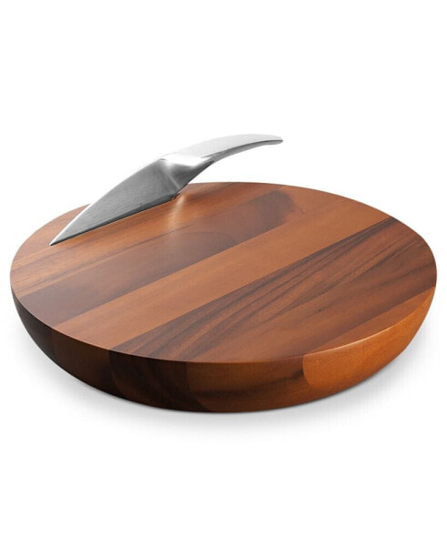 Nambe Harmony Cheese Board with Knife